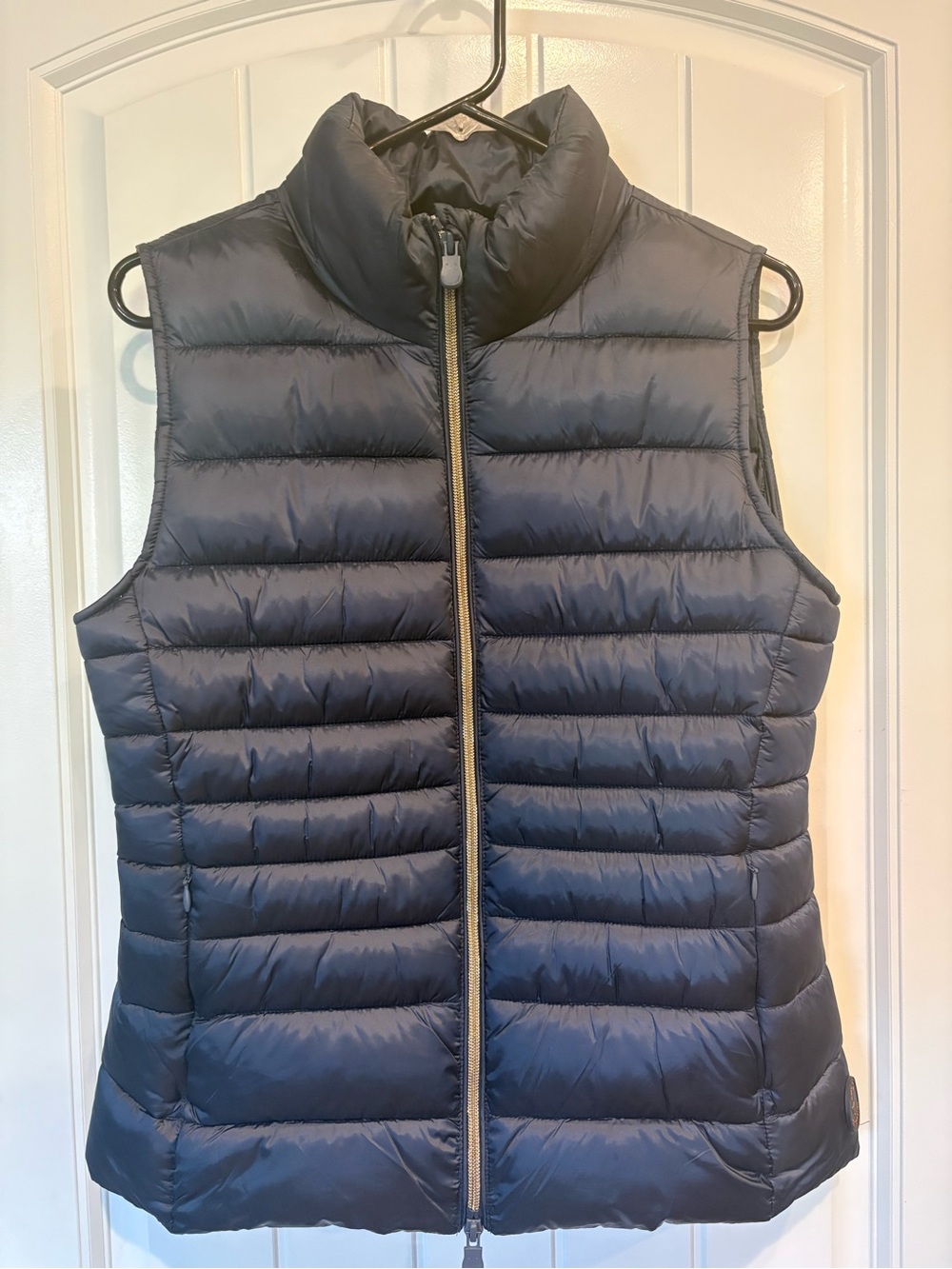 SAVE THE DUCK Navy Quilted Sleeveless Puffer Vest